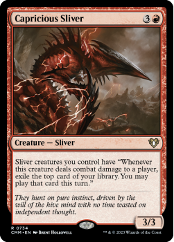 Capricious Sliver single card from Magic the Gathering