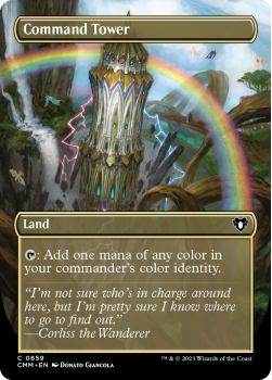 Command Tower (BORDERLESS) single card from Magic the Gathering