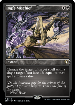 Imp's Mischief (ETCHED FOIL) single card from Magic the Gathering