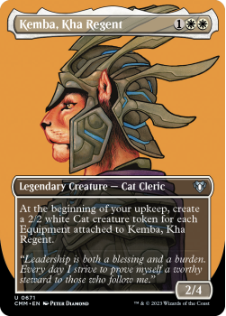 Kemba, Kha Regent (BORDERLESS PROFILE) single card from Magic the Gathering