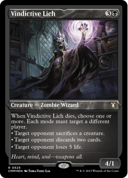 Vindictive Lich (ETCHED FOIL) single card from Magic the Gathering