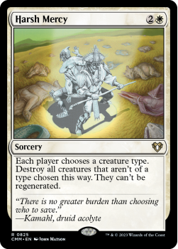 Harsh Mercy single card from Magic the Gathering