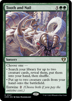 Tooth and Nail single card from Magic the Gathering