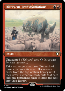 Divergent Transformations (ETCHED FOIL) single card from Magic the Gathering