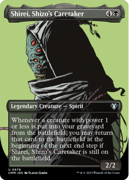 Shirei, Shizo's Caretaker (BORDERLESS PROFILE) single card from Magic the Gathering