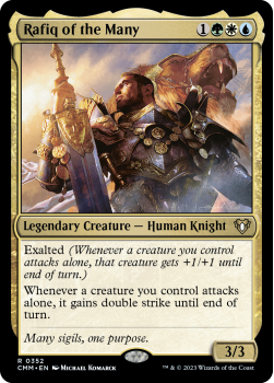 Rafiq of the Many single card from Magic the Gathering