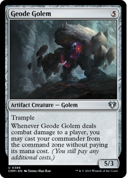 Geode Golem single card from Magic the Gathering