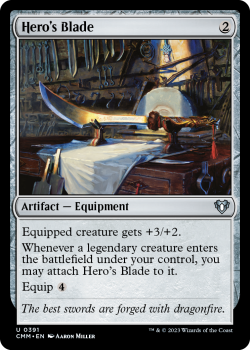 Hero's Blade single card from Magic the Gathering