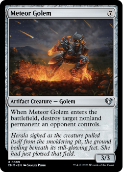 Meteor Golem single card from Magic the Gathering