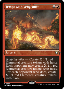 Tempt with Vengeance (ETCHED FOIL) single card from Magic the Gathering