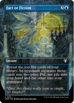 Fact or Fiction (BORDERLESS) single card from Magic the Gathering