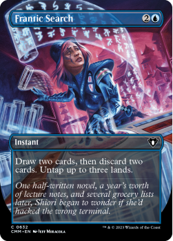 Frantic Search (BORDERLESS) single card from Magic the Gathering