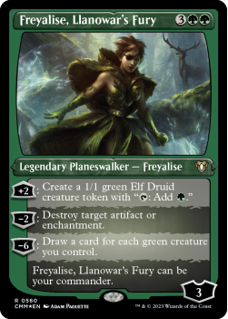 Freyalise, Llanowar's Fury (ETCHED FOIL) single card from Magic the Gathering