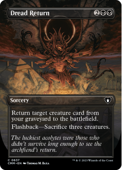 Dread Return (BORDERLESS) single card from Magic the Gathering