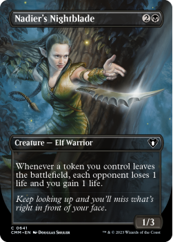 Nadier's Nightblade (BORDERLESS) single card from Magic the Gathering