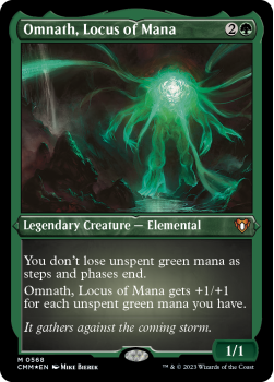 Omnath, Locus of Mana (ETCHED FOIL) single card from Magic the Gathering