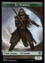 Elf Warrior // Cleric Token : COMMANDER MASTERS - Magic the Gathering Single Card