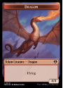 Dragon (4/4) // Kor Ally Token : COMMANDER MASTERS - Magic the Gathering Single Card