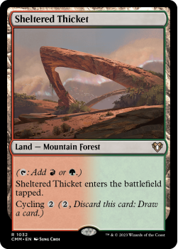 Sheltered Thicket single card from Magic the Gathering
