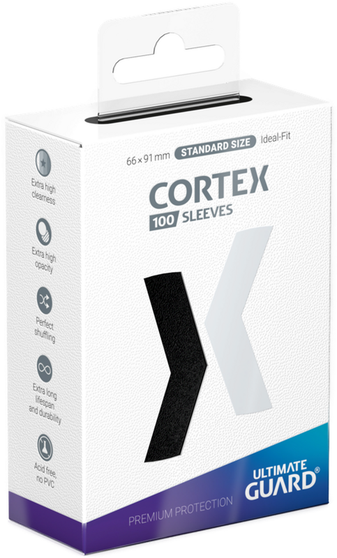 Cortex Dark Ultimate Guard Cortex Sleeves (Standard Size) : Matte Black (100)