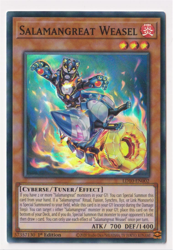 Salamangreat Weasel (Super Rare) : LD10-EN002 - Yu-Gi-Oh! Single Card Salamangreat Weasel (Super Rare) : LD10-EN002 - Yu-Gi-Oh! Single Card