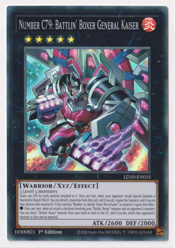45-Card Battlin' Boxer Deck Core – Yu-Gi-Oh! TCG (LD10, Near Mint)