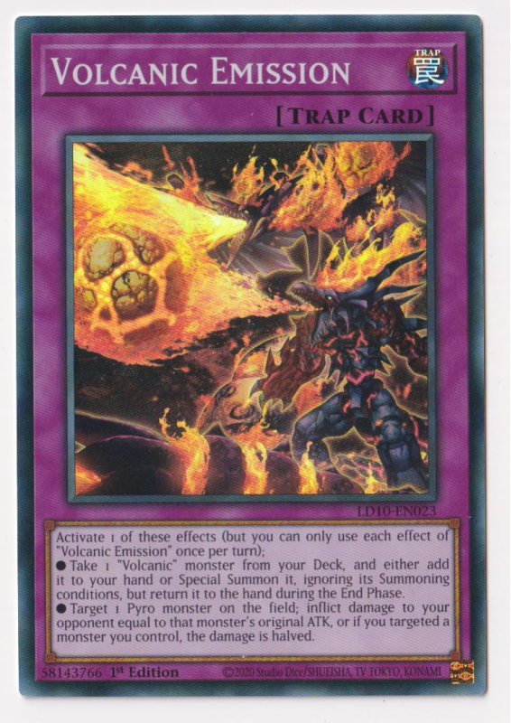 Volcanic Emission (Super Rare) : LD10-EN023 - Yu-Gi-Oh! Single Card Volcanic Emission (Super Rare) : LD10-EN023 - Yu-Gi-Oh! Single Card