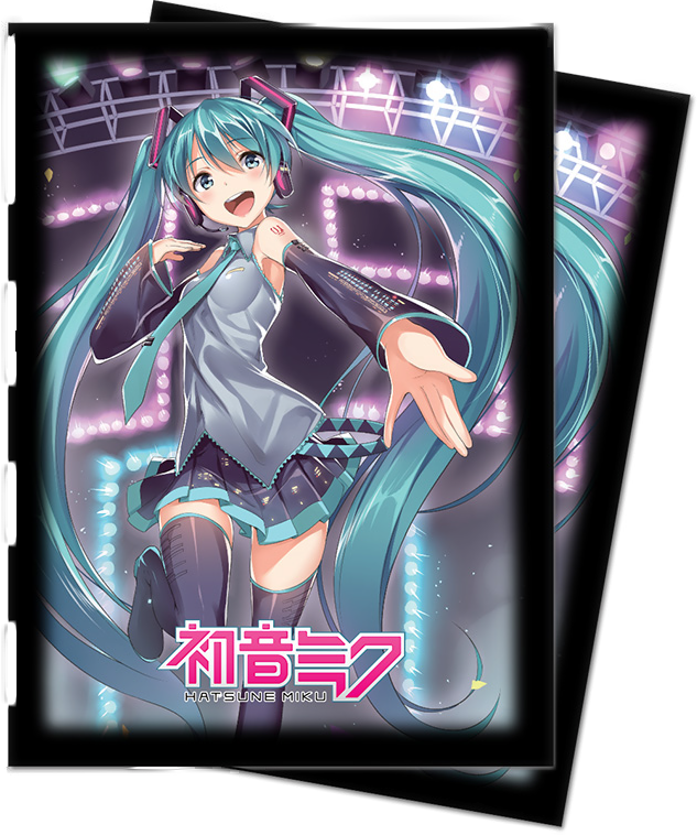 vocaloid card sleeves Amazon.com: Ultra PRO - 10th Anniversary Hatsune Miku 100ct Deck Protector - Flight Hatsune Miku Card Sleeves for