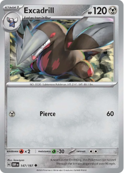 Excadrill single card from Pokemon