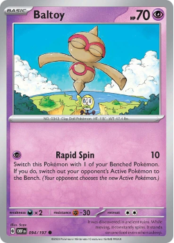 Baltoy single card from Pokemon