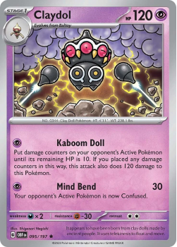 Claydol single card from Pokemon