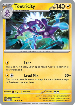Toxtricity single card from Pokemon