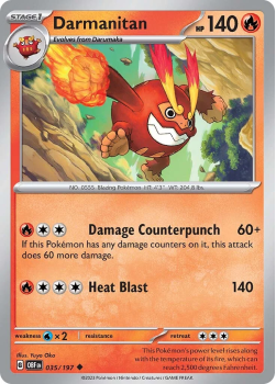 Darmanitan single card from Pokemon