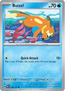 Buizel single card from Pokemon