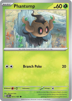 Phantump single card from Pokemon