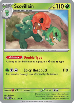 Scovillain single card from Pokemon