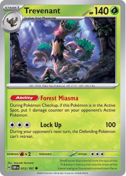 Trevenant single card from Pokemon