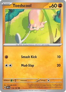 Toedscool single card from Pokemon