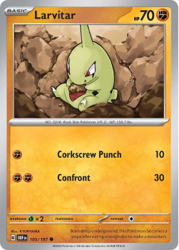 Larvitar single card from Pokemon