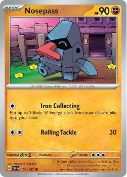 Nosepass single card from Pokemon