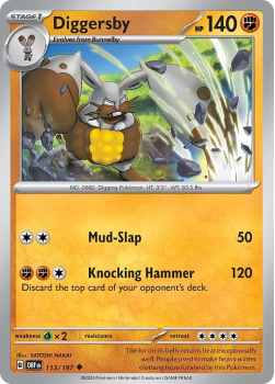 Diggersby single card from Pokemon