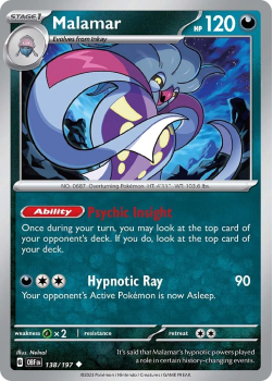 Malamar single card from Pokemon