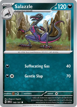 Salazzle single card from Pokemon