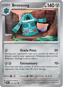 Bronzong single card from Pokemon