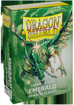 Dragon Shield Japanese Size Card Sleeves - Matte Emerald (60 Sleeves)