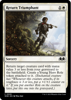 Return Triumphant single card from Magic the Gathering