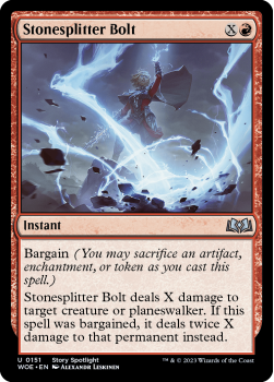 Stonesplitter Bolt single card from Magic the Gathering