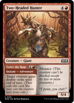 Two-Headed Hunter single card from Magic the Gathering