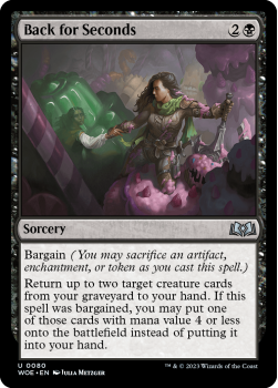 Back for Seconds single card from Magic the Gathering