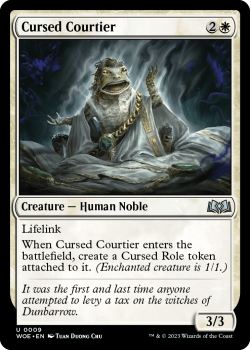 Cursed Courtier single card from Magic the Gathering